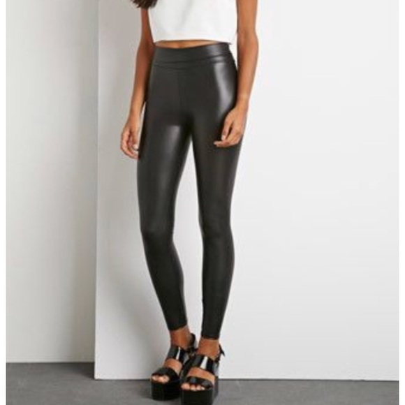 faux leather pants forever 21